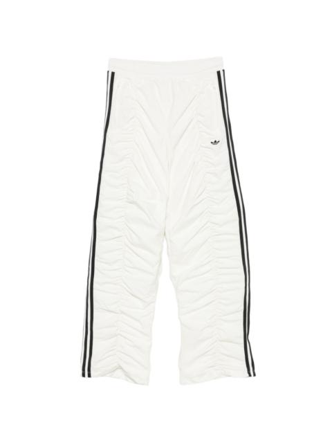 adidas Sporty TP ruched side-stripe track pants