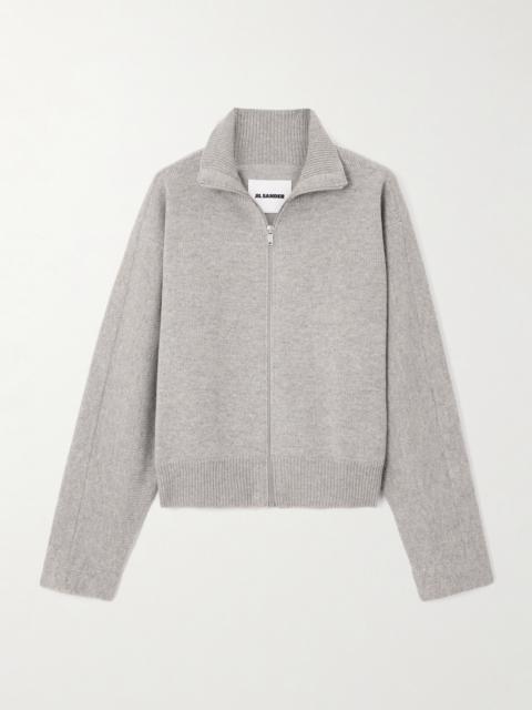 Jil Sander Turtleneck Wool-blend Cardigan