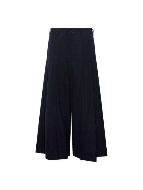 Comme des Garçons Comme des Garçons Wide-Leg Pleated Flare Trousers