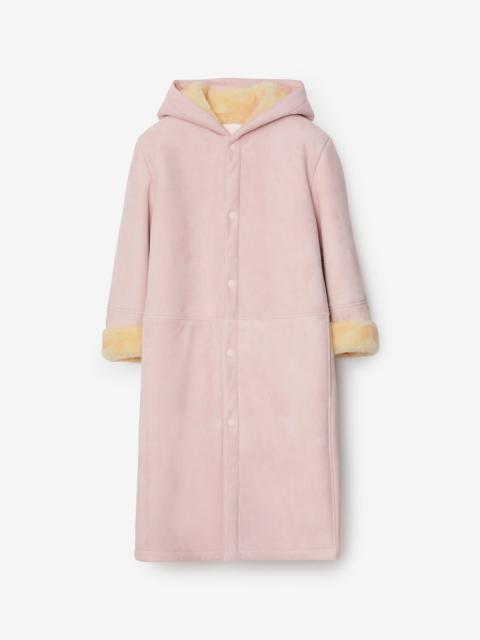 Burberry Suede and Shearling Coat
