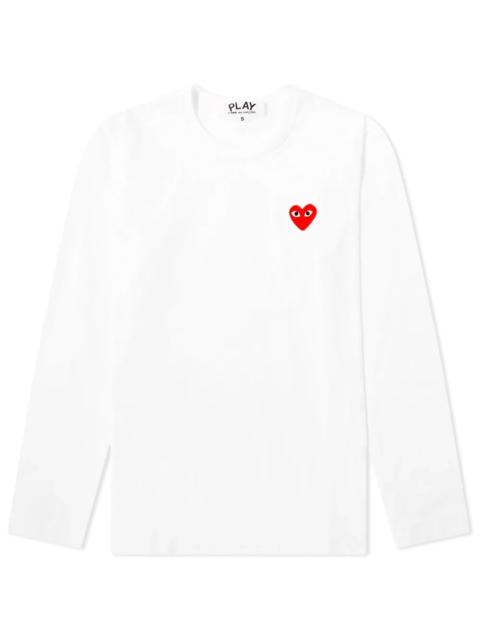 Comme des Garçons PLAY Comme des Garcons Play Women's Long Sleeve Basic Logo T-Shirt