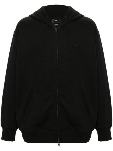 logo-appliquÃ© zip-up hoodie