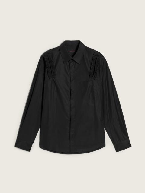 Simone Rocha Ruffle Slash Classic Concealed Button Shirt