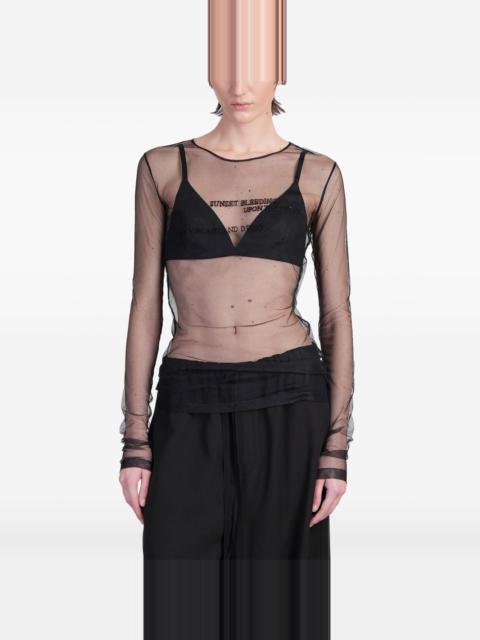 Ann Demeulemeester semi-sheer T-shirt