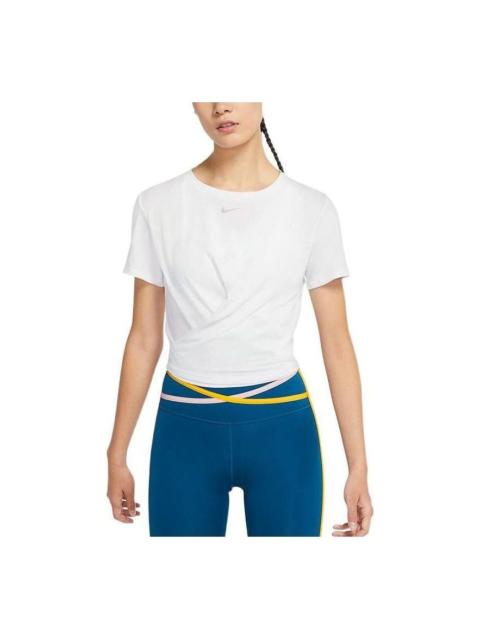 Nike (WMNS) Nike One Luxe Dri-Fit T-Shirt 'White' DD4922-100