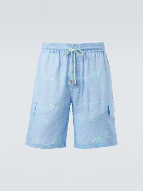 Vilebrequin Baie linen Bermuda shorts