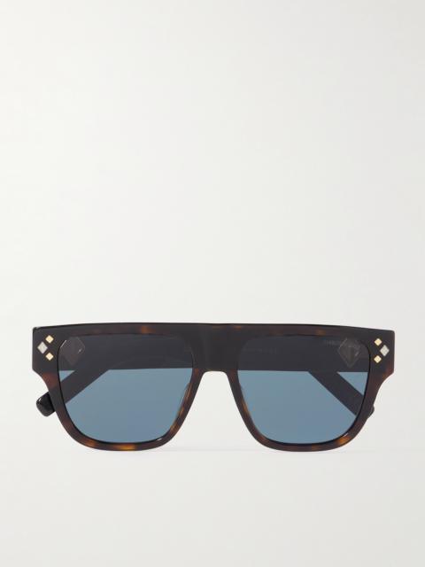 Dior CD Diamond S6I Havana Square Acetate Sunglasses