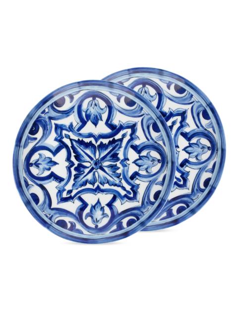 Dolce & Gabbana Blue Mediterraneo Stella 2-Piece Dessert Plate Set