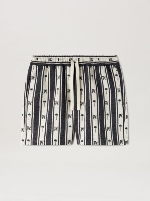 Palm Angels Shorts Stripes Monogram