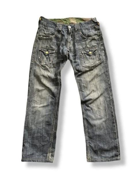 Other Designers Japanese Brand × Vintage - AVANT GARDE KEARNEY HOUSE CAMO BUSH DENIM JEANS