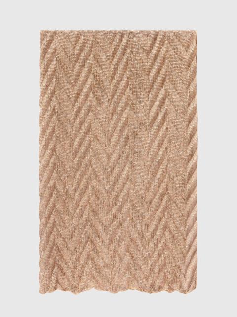 Missoni Chevron motif stole with irregular borders