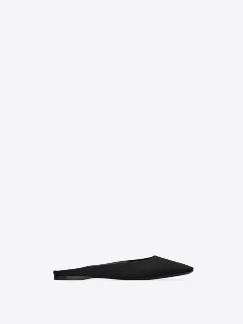 SAINT LAURENT lido slip-ons in satin crepe