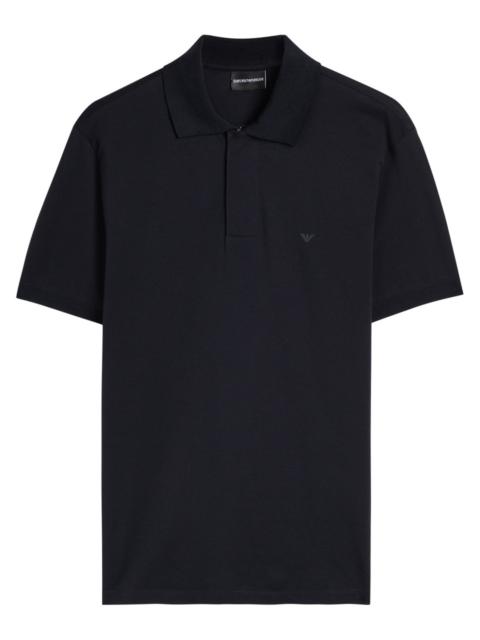 EMPORIO ARMANI Emporio Armani Half-zip Cotton Polo Shirt