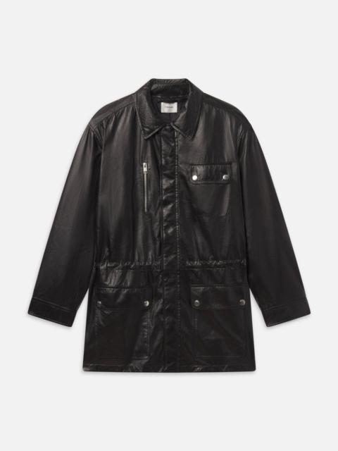 FRAME The Paper Leather Safari Jacket
