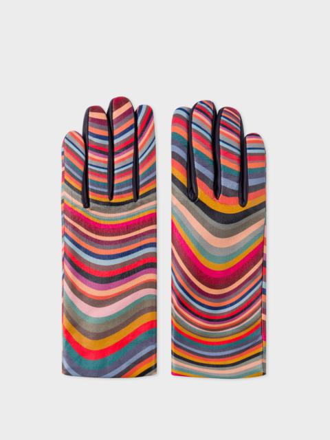Paul Smith Swirl Leather Gloves