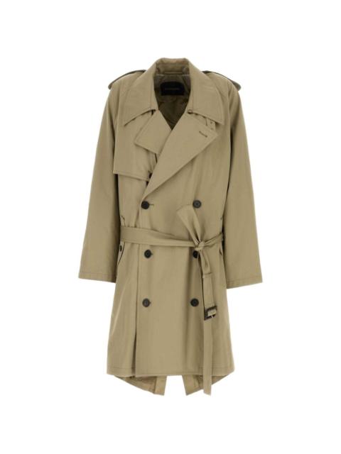 BALENCIAGA gabardine trench coat