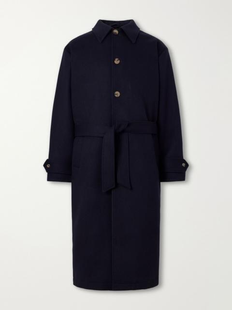 DE BONNE FACTURE Wool Coat Navy