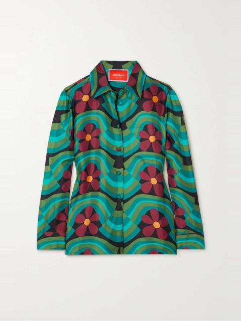 La DoubleJ Boy printed silk-twill shirt