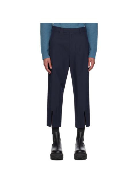 Craig Green Navy Vented Cuff Trousers