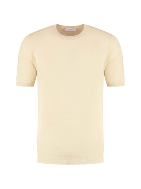 LARDINI short-sleeve crew-neck sweater