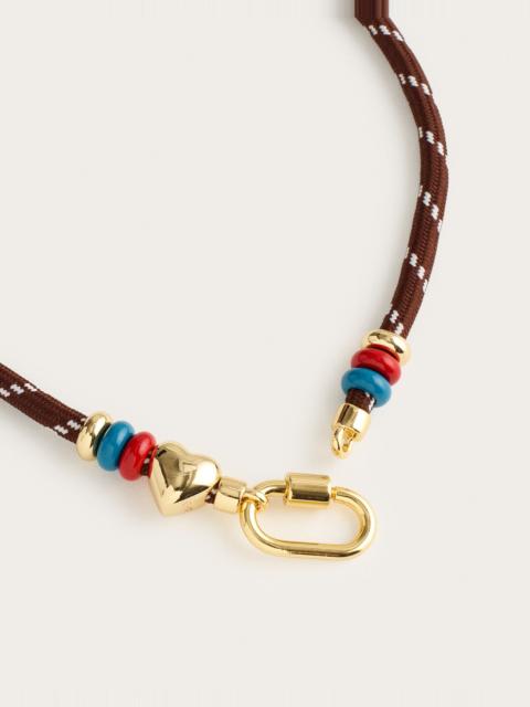 Madewell Carabiner Paracord Charm Necklace