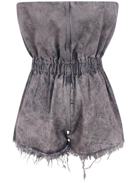 Rick Owens Jeans Denim Crater Shorts