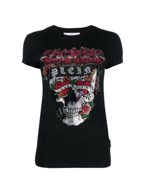 PHILIPP PLEIN rhinestone-embellished short-sleeve T-shirt