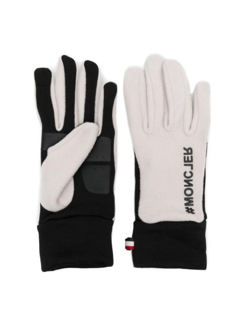 Moncler logo-print gloves