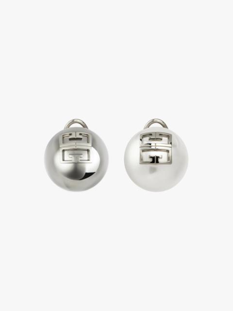 Givenchy 4G PEARL ASYMMETRICAL EARRINGS