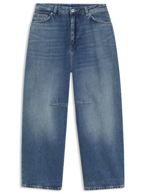 HUGO BARREL-LEG MID-RISE JEANS IN INDIGO