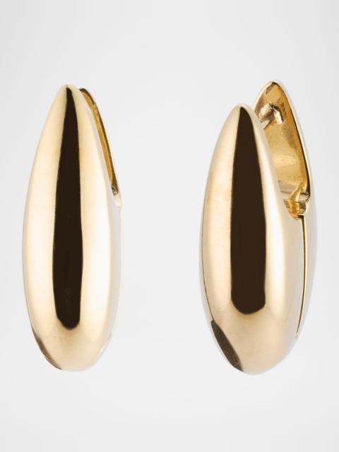 Bottega Veneta 18K Gold Plated Small Ellipse Earrings