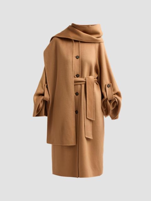 Zimmermann Women's Valiant Wool Scarf Coat - Camel