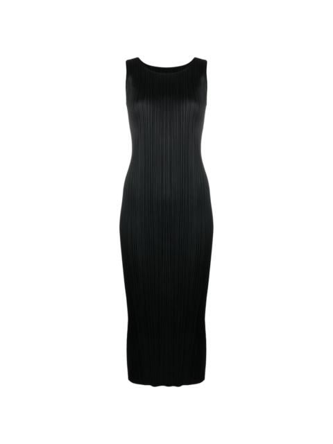 Pleats Please Issey Miyake pleated sleeveless dress