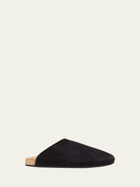 The Row Men's Hudson Suede Mules