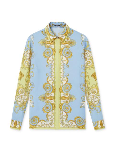 VERSACE Printed Shirt - Pale Yellow Blue