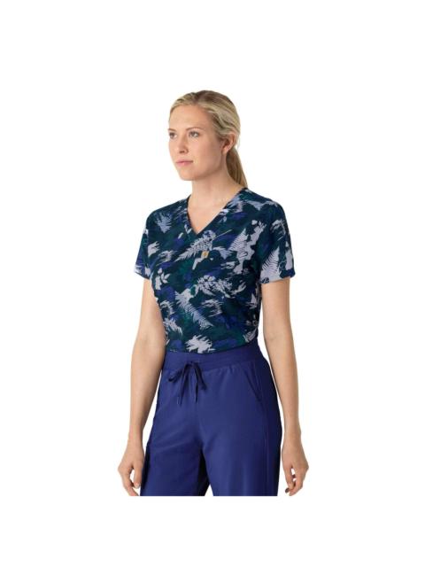 Carhartt Women's Force Tuck-In Scrub Print Top