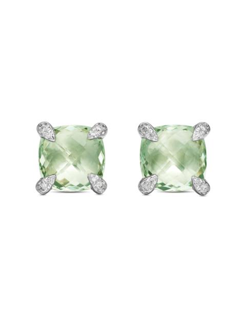 DAVID YURMAN Women's Chatelaine Stud Earrings in Sterling Silver - Prasiolite