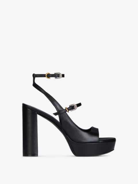 Givenchy VOYOU PLATFORM SANDALS IN LEATHER