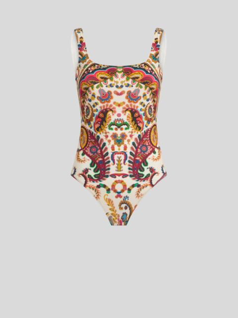 Etro ONE-PIECE SWIMSUIT WITH FLORAL PAISLEY MOTIF