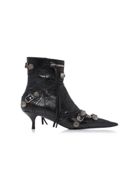BALENCIAGA Cagole Leather Boots black