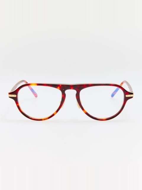 LINDA FARROW Ferro Optical in Dark Tortoiseshell