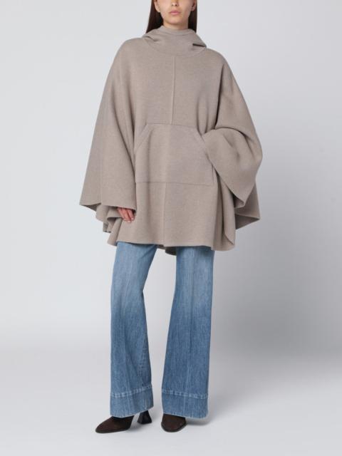 Bottega Veneta Beige cashmere-blend hooded cape