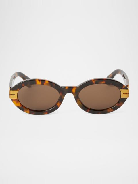 Palm Angels Harmony Oval Acetate Sunglasses