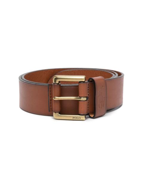 Polo Ralph Lauren embossed-logo leather belt