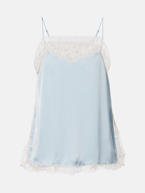 FAITHFULL Hanna lace-trimmed satin camisole