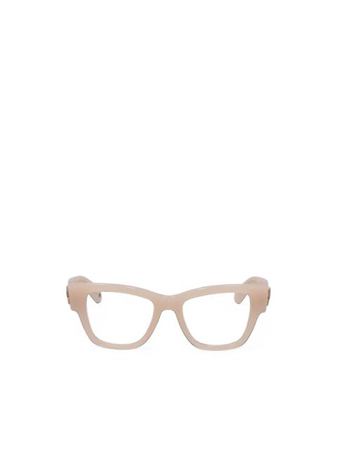 Off-White logo-plaque cat-eye glasses