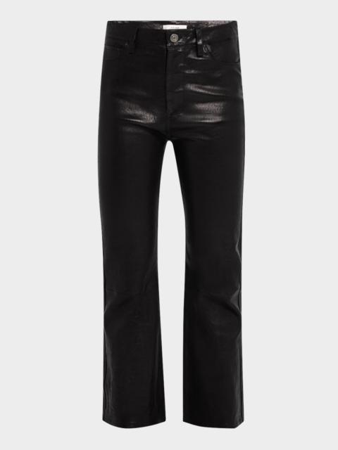 FRAME Le Crop Mini Boot Leather Pants