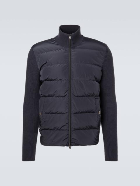 Herno Down-paneled wool jacket