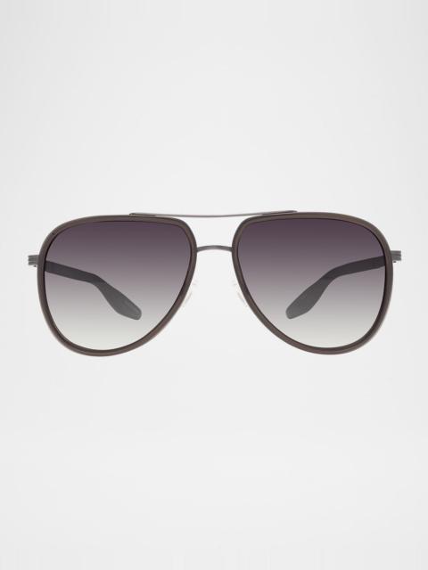 BARTON PERREIRA Men's Cani Acetate and Titanium Aviator Sunglasses