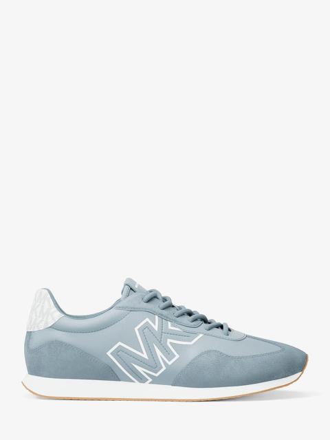 MICHAEL KORS Essex Mixed-Media Trainer